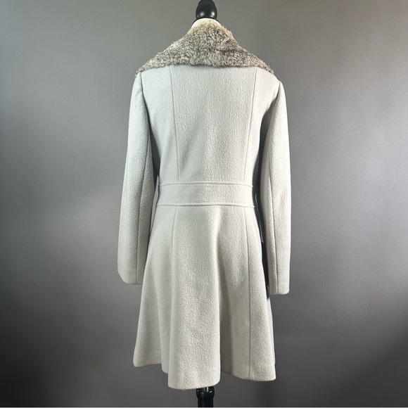 Vintage Joseph R Harris Wool Rabbit Fur Long Coat Sz M - Picture 8 of 15
